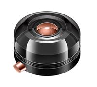 Botella de condimento de medición magnética, salero y pimentero tipo prensa con cuerpo transparente para una dispensación precisa, color blanco