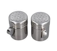 Botella de condimento de sal y pimienta, botella de condimento profesional en forma de S, forma de P, de acero inoxidable, para cocina, Camping, barbacoa al aire libre, 2 uds.