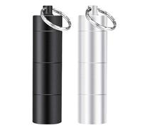 Botella de condimento, versátil para uso diario y exterior, 7,8 x 2,2 cm, salero de aluminio impermeable con tapa, juego de mini tarros Spícē, portátil, para viajes, al aire libre, camping, senderismo