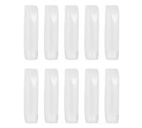 Botella de Cosméticos de Viaje 50ml Pp, 10 Piezas Blanco | Cierre Hermético, Tapa Abatible y Diseño Bloqueo, para Lociones y Esencias en Salidas