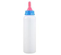Botella de cría de cabra con tetina, 500 ml, bebedero para pezón de agua para animales de granja, para la granja, el granero, el rancho, el patio trasero, la , la cabra enana, el flagelo