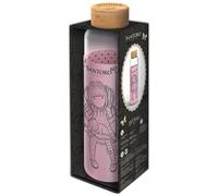 Botella de cristal con tapa de silicona para niñas Stor Gorjuss 585 ml
