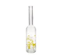 Botella de cristal de 500 ml 'Ópera', motivo: fuegos artificiales, boca: corcho