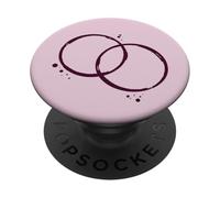 Botella de Cristal para Beber Vino con Manchas mínimas PopSockets PopGrip Adhesivo