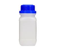 Botella de cuello ancho con tapón de rosca, para productos químicos, de laboratorio, transparente, 100 ml