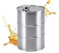 Botella de de camping 750 ml de acero inoxidable barril | Botella de aceite para barbacoa, hornear, ensalada, comida, salsa, condimento, plano, desayuno, sándwich frito, estufa