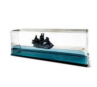 Botella de deriva de líquido, insumergible en una caja, botella de deriva de fluido, modelo de de crucero Titanic, decoración de de crucero de onda líquida, decoración de nunca