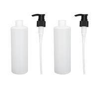 Botella de dispensador de bomba, 2pcs 250 ml de aceite de masaje botella reutilizable champú de champú de bomba dispenserhiphotera recipientes recargadores