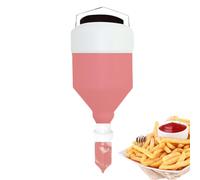 Botella de especias - Dispensador de ensalada colgante - Botella recargable de 5,5 litros para salsas y crema agria