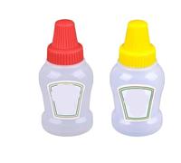 Botella de especias portátil, utensilios cocina, botella exprimidora, Mini almacenamiento condimentos con tapa, dispensador aceite pequeño, 2 uds(Style A)