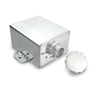 Botella De Expansión Tanque Desbordamiento Radiador Universal Cabezal Agua Expansión Refrigerante AN8 1.2L, Lata Aluminio Piezas Automóvil Pulidas