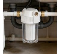 Botella de filtro de agua de 5 pulgadas, prefiltro eficiente, elimina sedimentos, material PET, diseño transparente, apto para sistema de purificación de agua doméstico (1/2 pulgada)