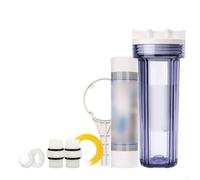 Botella de filtro purificador de agua de 10 pulgadas con construcción PP/AS y diseño a prueba de fugas para uso con bombas de jardín y sistemas de filtración de arena (C)