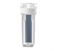 Botella de filtro purificadora de agua PET de 10 pulgadas, interfaz de 2 puntos, carcasa de prefiltro compatible con sistemas domésticos y residenciales, diseño compacto blanco o transparente para uso