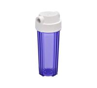 Botella de filtro transparente de 10 pulgadas, purificador de agua, prefiltro, purificador de agua for el hogar, cocina, accesorios universales de 1/4, 1/2 Con alta tasa de filtración y alto caudal(1/