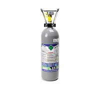 Botella de gas carbónico de 2 kg, botella de CO2 de 2 kg, botella reutilizable llena de gas carbónico (CO2), calidad alimentaria según E290, con certificado TÜV y importado