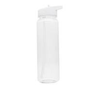 Botella de gimnasio, botella de agua deportiva con pajita, botellas de bebidas con tapa abatible, taza de agua para gimnasio para correr, bicicletas, escuelas, color blanco, botellas con pajita
