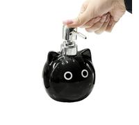 Botella De Jabón De Manos Recargable - Botella De Cerámica Vacía con Bomba De 480 Ml | Contenedor A Prueba De Fugas con Diseño De | Dispensador Ligero Sin para Loción Corporal, Gel De