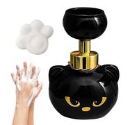 Botella de jabón espumoso recargable con diseño de huellas de patas, contenedor de bomba de jabón de manos con garras de gato, dispensador de jabón para inodoro, hogar, hotel, cocina, fregadero