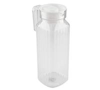 Botella de jugo de acrílico transparente de 500 ml a rayas, jarra de jugo frío con tapa para bar hogar Luminarc Jarra, dispensador de bebidas pequeño para niños, jarra de leche pequeña con tapa, niño