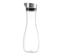 Botella de Jugo, Jarra de Agua Transparente 11.81 x 3.35 x 3.15 Pulgadas Botella de Agua de acrílico de 1.2L Jarra con Tapa para Jugo, Batidos, té