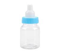 Botella De La Entrerrosca, Fiesta De Bienvenida Al Bebé Del Festival De La Caja Del Caramelo De La Botella De La Entrerrosca 12pcs De La Superficie Lisa Para El Partido(azul)