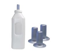 Botella de Leche de Cordero Botella de leche ternera silicona gruesa 1 l, 2 , ,5 , 3 y , jarra pequeña for cabra, chupete veterinario for alimentación vacas pequeñas(3L)