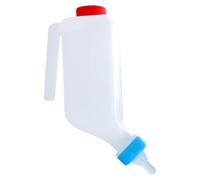 Botella de leche de cordero con tetina, botella de leche para cría de terneros o corderos, bebedero de goma, tetina de goma, botella de lactancia
