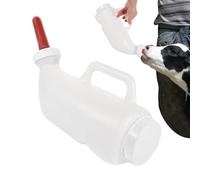 Botella de leche de ternero, alimentador de leche de lechón, botella multiusos de leche de cordero y cabra | Botella ergonómica para beber leche de cordero para animales de granja, terneros, corderos