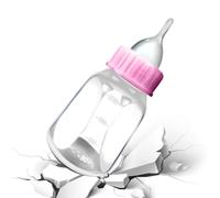 Botella de leche para gatitos, botella de lactancia para mascotas de 120 | ml con pezón de silicona y escala transparente, mini tetina para gatitos, cachorros, conejos, animales pequeños, herramienta