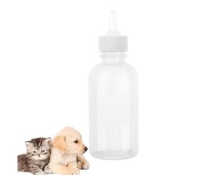 Botella de leche para gatitos, juego de crianza de botellas para gatitos, 120 ml, botella suave para gatos, cachorros, hámsters, camping, viajes, coche en casa