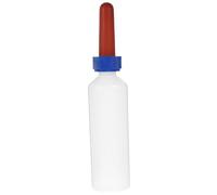 Botella de leche para terneros, botella de agua de vaca espesa de 500 ml, botellas de leche pequeñas para animales portátiles con chupete de silicona, botella de almacenamiento de leche liviana y segu