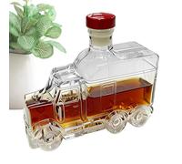 Botella de licor, contenedor de vodka de 4.53 x 2.17 x 5.71 pulgadas, medio camión para whisky, camión vertedor de whisky, contenedor de licor de 375 ml con tapón para cumpleaños, hogar, brunch, boda