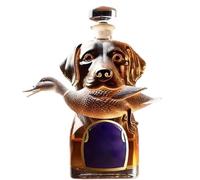 Botella de licor de vidrio | Botella de whisky resistente al desgaste | Decantador de vidrio decorativo para brandy bourbon, vodka, hombres, tequila, decoraciones de fiesta