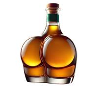 Botella de licor, decantador de de 300 ml, 15 x 10 x 10 cm, botella de whisky bourbon, recipiente de tequila de brandy de vodka, decorativo para fiestas, para hombres, papá, hermano