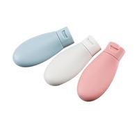 Botella de Loción de Plástico 3 Piezas Manguera, Viaje | Envase de Champú Vacío, Contenedor Simple para Gel y Crema, para Bolsa de Gimnasio o Aseo