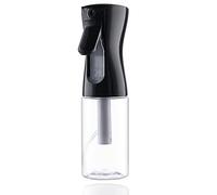 Botella de nebulización para el cabello, 6 oz/200 ml recargable de niebla fina pulverizador para salón, jardinería, plantas y cuidado de la piel (color negro)