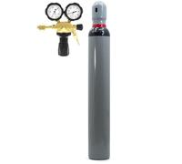 Botella de nitrógeno, 10 L, reductor de presión, juego de bombona de gas nitrógeno, botella de gas NH5 (95% N2, 5% H2) con reductor de presión, 50 bar