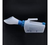 Botella de orinal para paciente mayor, botella de drenaje nocturno, color azul