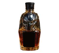 Botella de para licor, decantador de alcohol de 300 ml, tapa hermética, diseño 3D, recipiente de almacenamiento vacío para bebidas, bodega, reunión en casa, exhibición comercial
