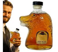 Botella de para licores y licores Decantador de multiusos | Botella de bebidas de cocodrilo, diseño versátil, reutilizable, sin BPA, para bar, vino, licores, bebidas, aceite, agua