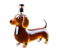 Botella de para whisky, decantador de licor de Dachshund, recipiente decorativo para alcohol, estatua de perro novelty con diseño de conservación del sabor, lúdico para bar, comedor