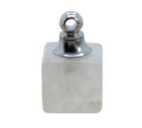 Botella de perfume con forma de cubo de piedra de cristal, colgante de aceite esencial, difusor de perfume, accesorios pequeños de bricolaje de moda para hombres y mujeres, estilo primaveral y oto