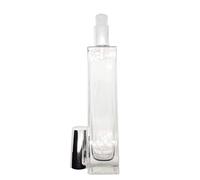 Botella de perfume de vidrio alto vacío 100ml - plata