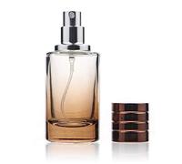 Botella de perfume de vidrio de 30ml vacía con atomizador de niebla fina (con degradado en marrón)
