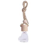 Botella de perfume del automóvil: botellas de difusor de automóviles vacías, botellas de perfume de ambientador de aire | Difusor de fragancia para automóvil de la del corazón, 6 ml de perfume d