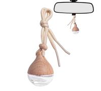 Botella de perfume para coche de madera, colgante de cristal perfumado, difusor de aceite esencial | tapa de madera vial colgante, soporte para botellas de joyería para 9 tipos de uso