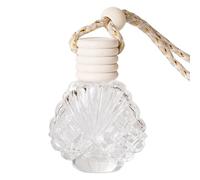 Botella de perfume recargable - Adorno de coche de cristal, suspensión de perfume vacía | Botella decorativa con forma de concha de 14 ml para espejo retrovisor, soporte de aceite esencial para veh
