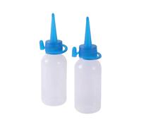 Botella de plástico con aplicador de presión de 30 ml, contenedor de medición de escala vacía, aceite