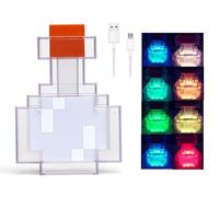 Botella de Poción Mágica con Luz de 8 Colores, Botella de Poción con Luz LED, Cambia de Color al Agitar, Luz Nocturna Recargable para Regalos para Niños, Decoración de Habitación y Fiesta